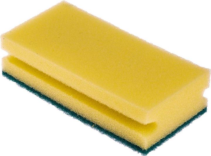 Actual product image RS PRO Scouring pad for industry, kitchen, black, yellow