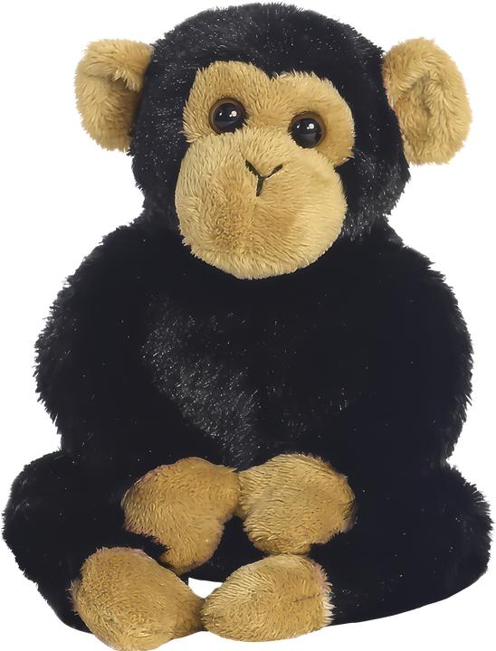 Aurora , 31710, Mini Flopsies Clyde the Chimp, 8in, Soft Toy, Black and Brown (20 cm)
