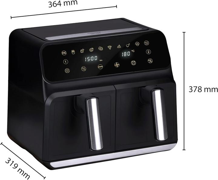 Productafbeelding alpina Dubbele airfryer 8L 230V 1700W