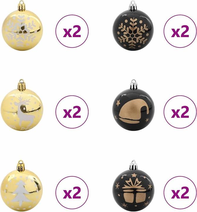 Produktbild vidaXL Weihnachtsornament (40x)