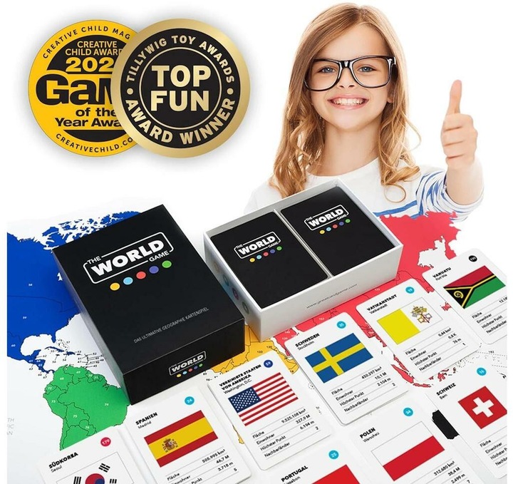 Immagine prodotto The World Game Il gioco di carte di geografia per eccellenza (Tedesco)