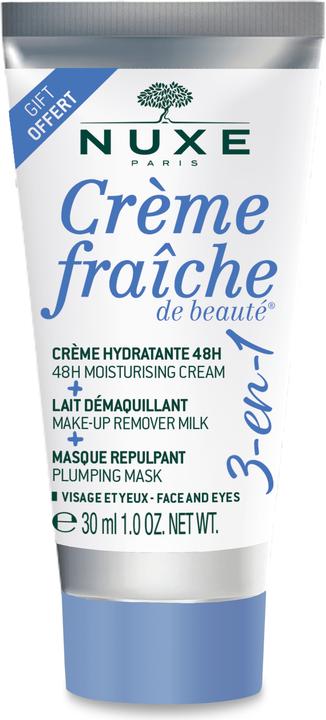 Actual product image Nuxe - Moisturizing cream. make-up remover milk and plumping mask 3in1 Creme Fraiche De BeautÃ© (Cleansing mousse)
