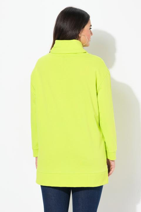 Produktbild Ulla Popken Sweatshirt, 3D-Prägung, Oversized, Stehkragen, Langarm (50, 52)