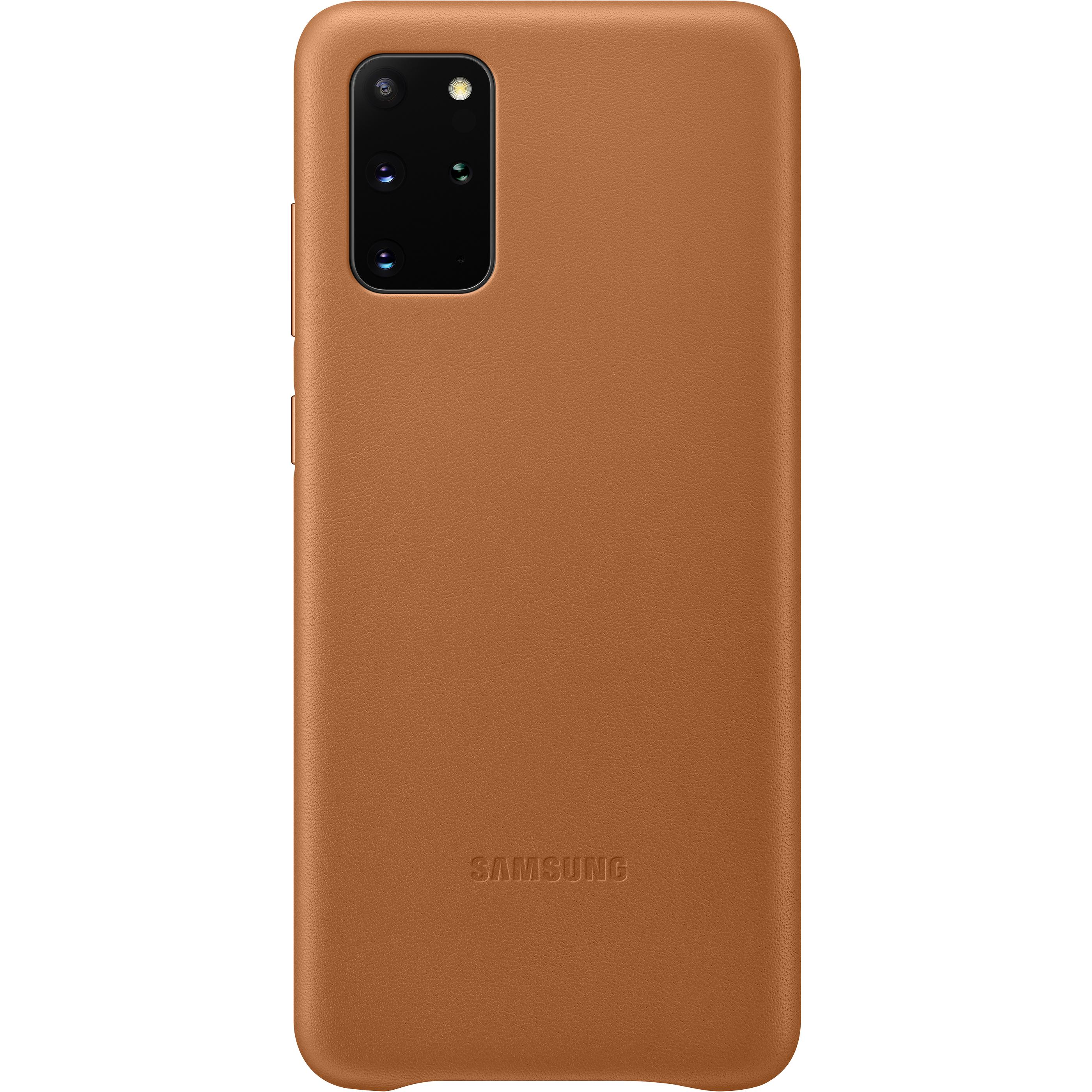 Samsung Leather Cover (Samsung Galaxy S20+), Smartphone Hülle, Braun