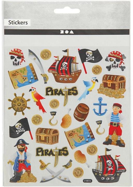 Image du produit Creativ Company Autocollants à motifs Pirate 1 feuille, multicolore