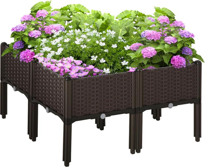 Produktbild Outsunny Hochbeet mit Abflusslöchern
