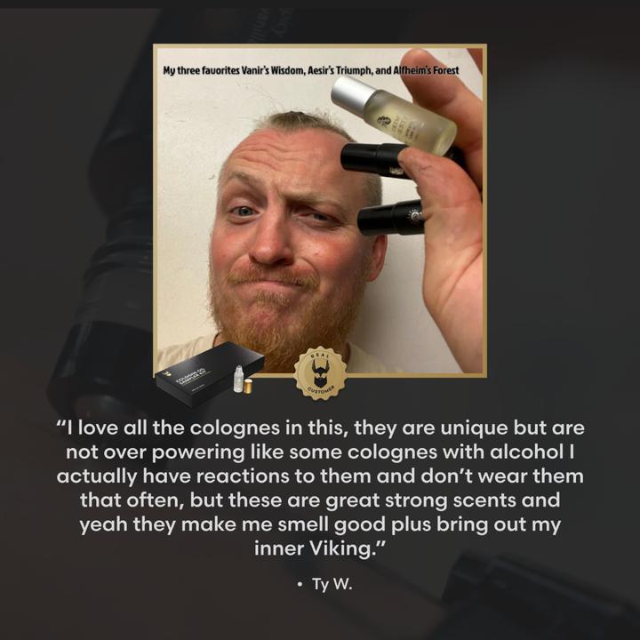 Actual product image The Beard Struggle Concentrated Cologne Oil Sampler Kit (30 ml)