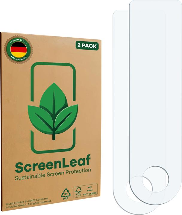 Produktbild ScreenLeaf Schutzfolie nachhaltiger Displayschutz Display Schutz Folie Klar Transparent