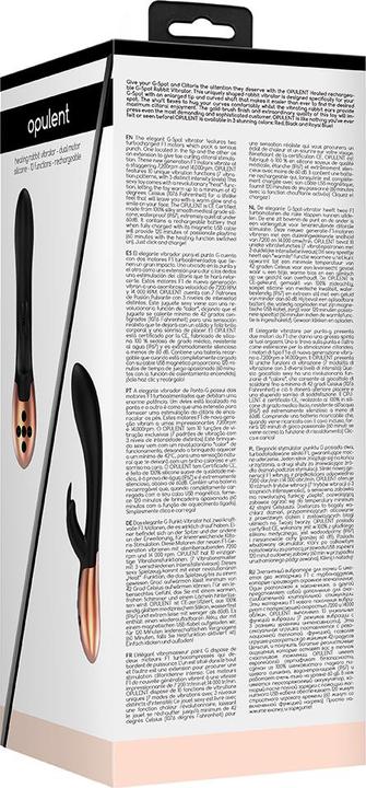 Actual product image Doc Johnson Heating Rabbit Vibrator - Opulent