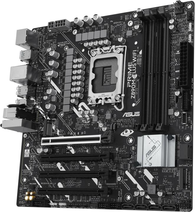 Productafbeelding ASUS PRIME Z890M-PLUS WIFI (LGA 1851, Intel Z890, mATX)