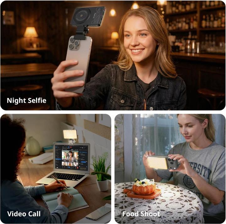 Image du produit SmallRig 5640 M3 Attachable Mobile Phone LED Video Light (White) (Lumière vidéo)