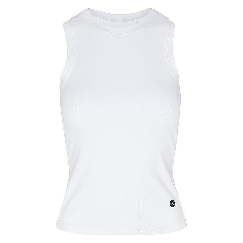 Björn Borg, Damen, Sportshirt, Tennistank Ace Pocket Ribbed, Weiss, Xl