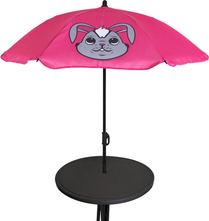 Produktbild Mojawo 4tlg Kinder Campingmöbel Set Hase Campingstuhl Tisch Sonnenschirm
