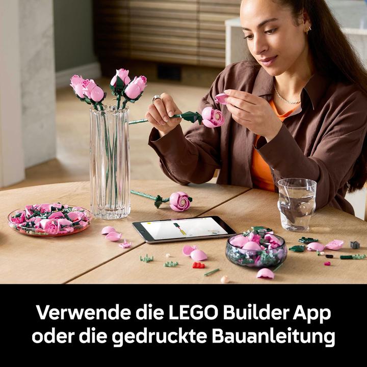 Image du produit LEGO Bouquet de roses roses (10374, LEGO Botanical)