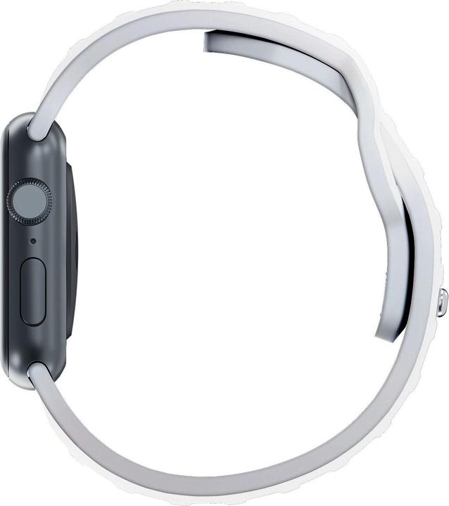 Produktbild 3MK Silicone Watch Strap biały/white dla Apple Watch 42/44/45/49mm (Silikon, Edelstahl)