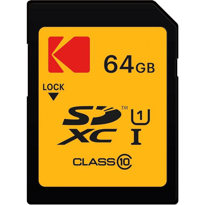 Actual product image Kodak EKMSD64GXC10K (64 GB, SDXC, U1, UHS-I)