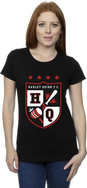 Actual product image Justice League Womens/Ladies Harley Quinn FC Pocket Cotton T-Shirt (M)