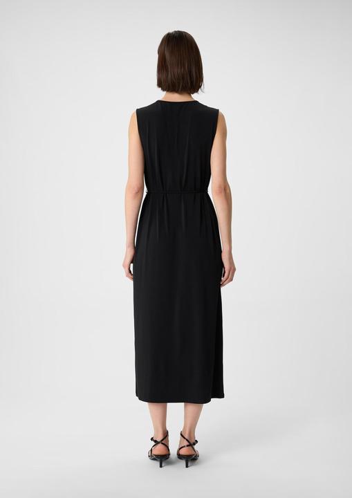 Produktbild Comma Kleid Jerseykleid in Midilänge mit Schlitz und Bindegürtel (40)