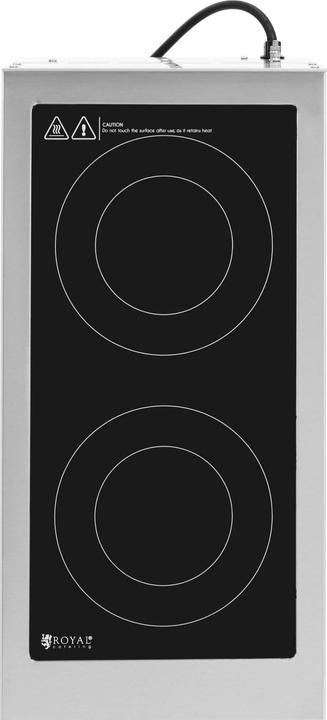 Actual product image Royal Catering Induction Hob - 2 plates - Ø 12 - 26 cm - portable -