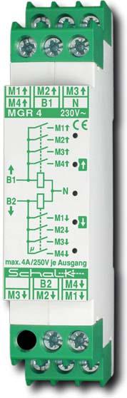 Actual product image Schalk SCHAL MGR 4 motor group relay for 4 motors (REB), 230V AC
