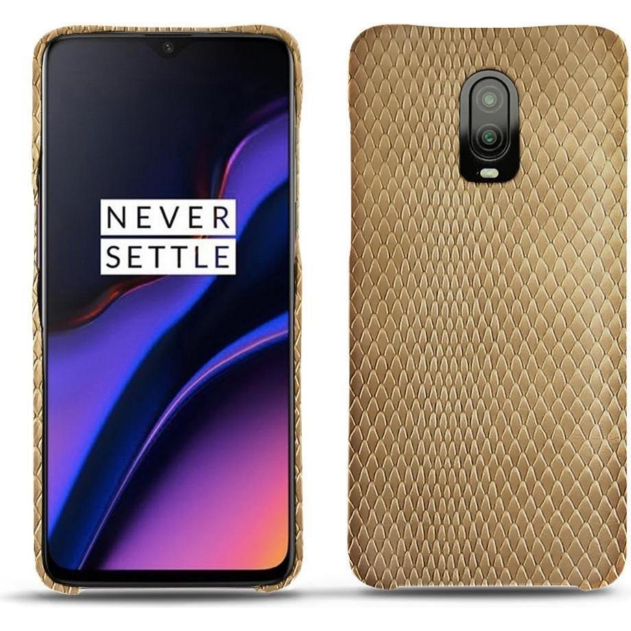 Noreve Lederschutzhülle (OnePlus 6T), Smartphone Hülle, Beige