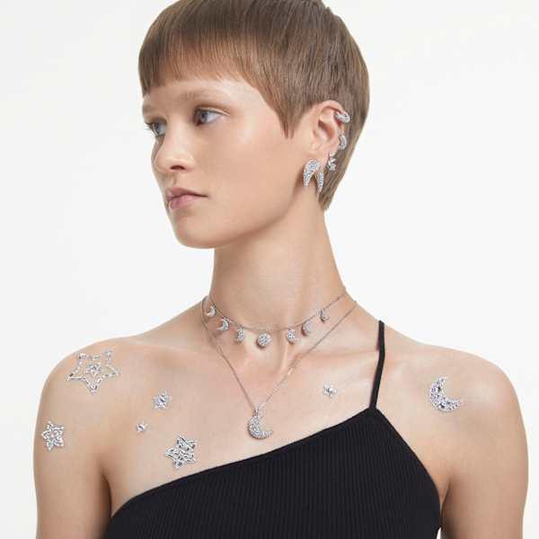 Immagine prodotto Swarovski Collana Luna Bianco Luna (Metallo Swarovski, 40 - 47 cm)