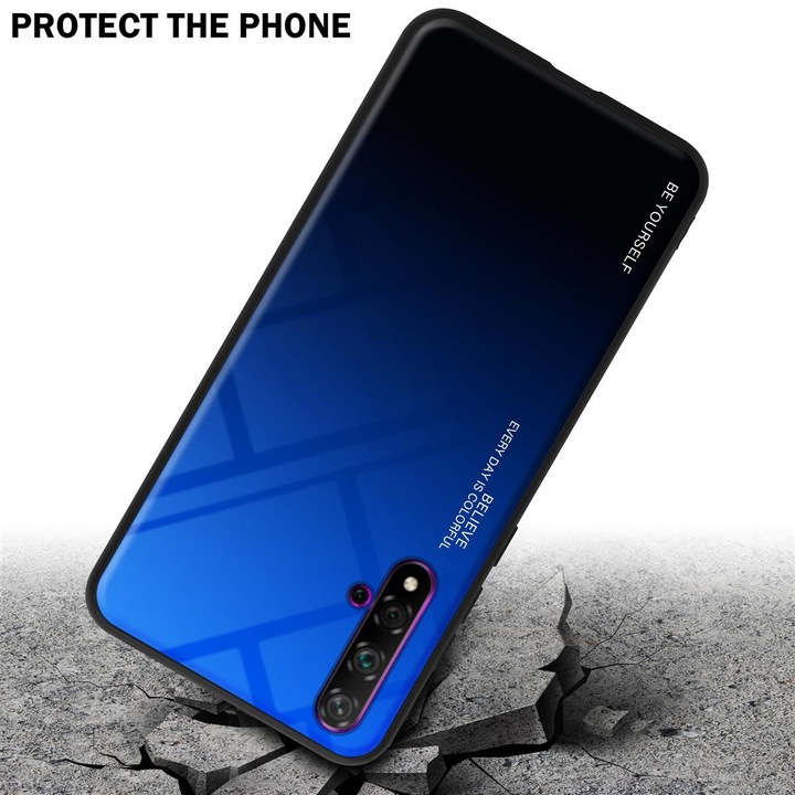 Actual product image Cadorabo TPU 2 colors glass cover (TCL 20S, K20, Huawei Nova 5T)