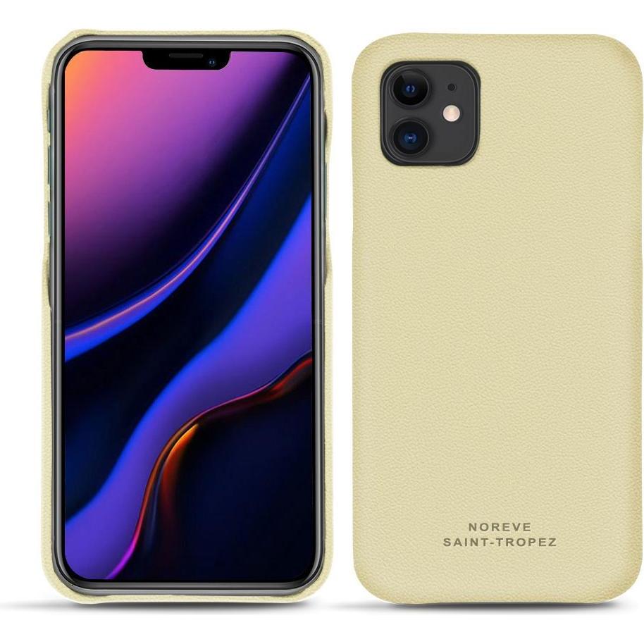 Noreve Lederschutzhülle (Apple iPhone 11), Smartphone Hülle, Beige