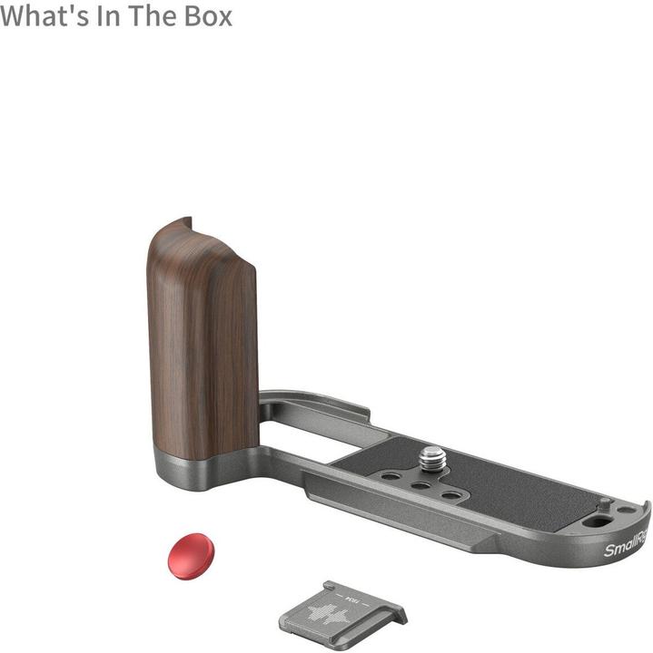 Image du produit SmallRig 4736 Poignée en bois en forme de L pour X T50 (Charcoal Silver) (Poignée)