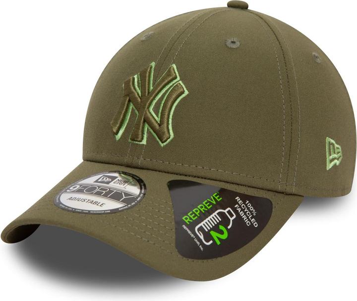 Actual product image New Era 9Forty Strapback Cap - OUTLINE New York Yankees olive