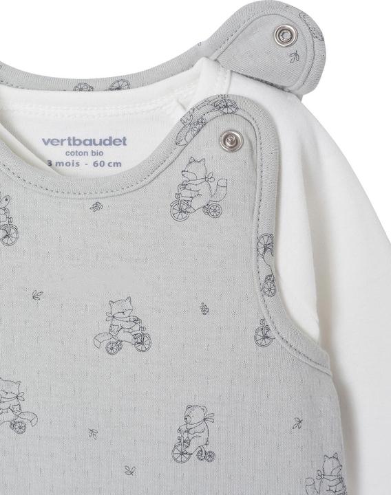 Produktbild Vertbaudet Bio-Kollektion: Baby-Set zur Geburt aus Overall, Body & Schmusetuch (74)