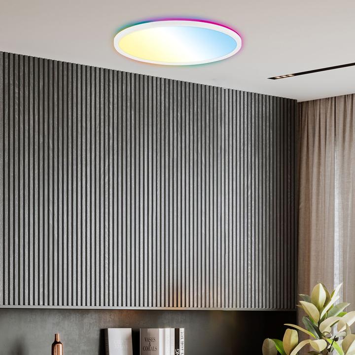Produktbild B.K.Licht SLIM Ultraflaches CCT LED Panel mit RGB Backlighte (3000 lm)