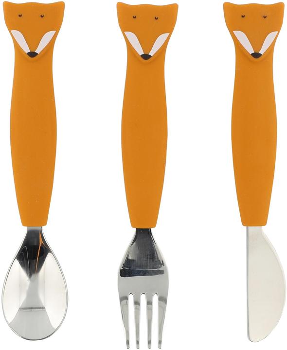 Trixie Baby Kinderbesteck mit Silikongriff Fuchs