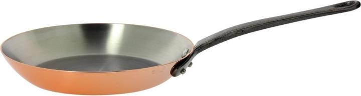 Produktbild de Buyer Inocuivre Bratpfanne mit Gusseisengriff (Bratpfanne, Edelstahl, Kupfer, 32 x 4 cm)