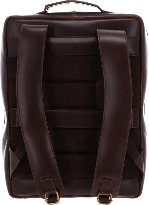 Actual product image Buckle & Seam Leder Rucksack Mik Braun/Blau