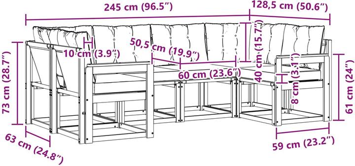 Produktbild vidaXL Sofa Set