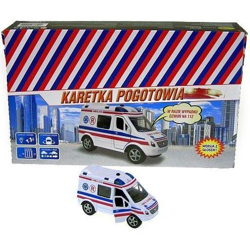 Thumbnail - Hippo ambulance 11 cm with voice (HKG090)