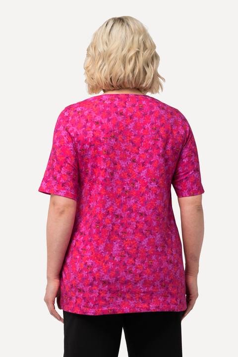 Produktbild Ulla Popken Shirt, gemustert, Rundhals, Halbarm (68)