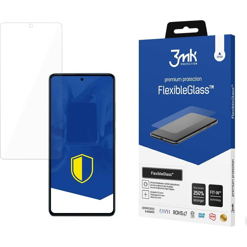 3MK FlexibleGlass Poco X5 Pro 5G Szkło Hybrydowe (1 Stück, Xiaomi Poco X5 Pro), Smartphone Schutzfolie, Transparent