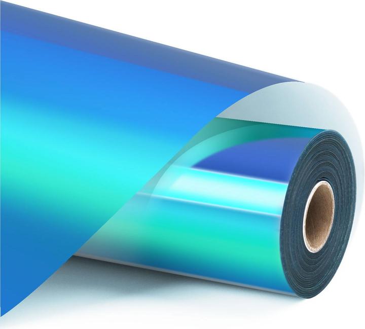 Loklik Permanent Adhesive Vinyl Holographic - Aqua Blue