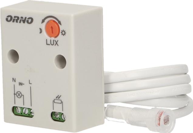 Orno CR- 233 Dämmerungsschalter Aussen mit externer Sonde im Gehäuse || Lichtstärke LUX Anpassung ||