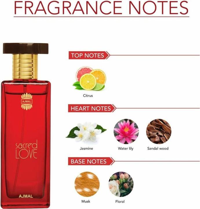 Produktbild Ajmal Sacred Love by Eau de Parfum Spray 50 ml (Eau de Parfum, 50 ml)