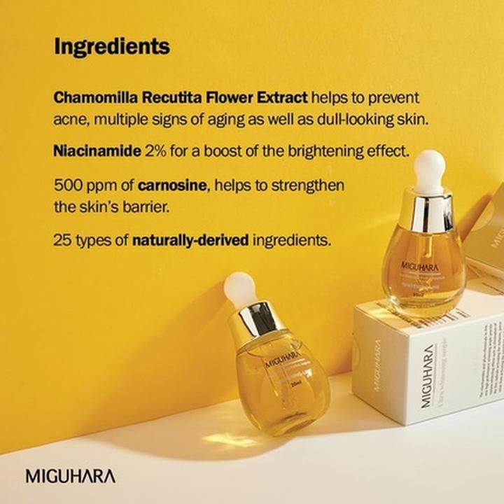 Actual product image Miguhara Ultra whitening perfect ampoule (20 ml)