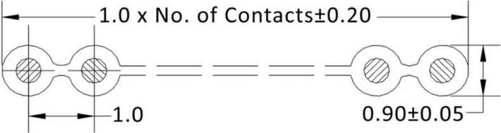 Produktbild Flachbandkabel Rastermass