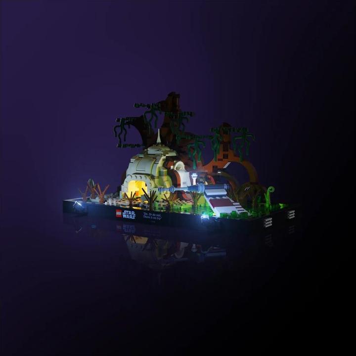 Produktbild Light my bricks LMB 2.0 LED Licht Set für LEGO® 75330 Jedi Training auf Dagobah Diorama