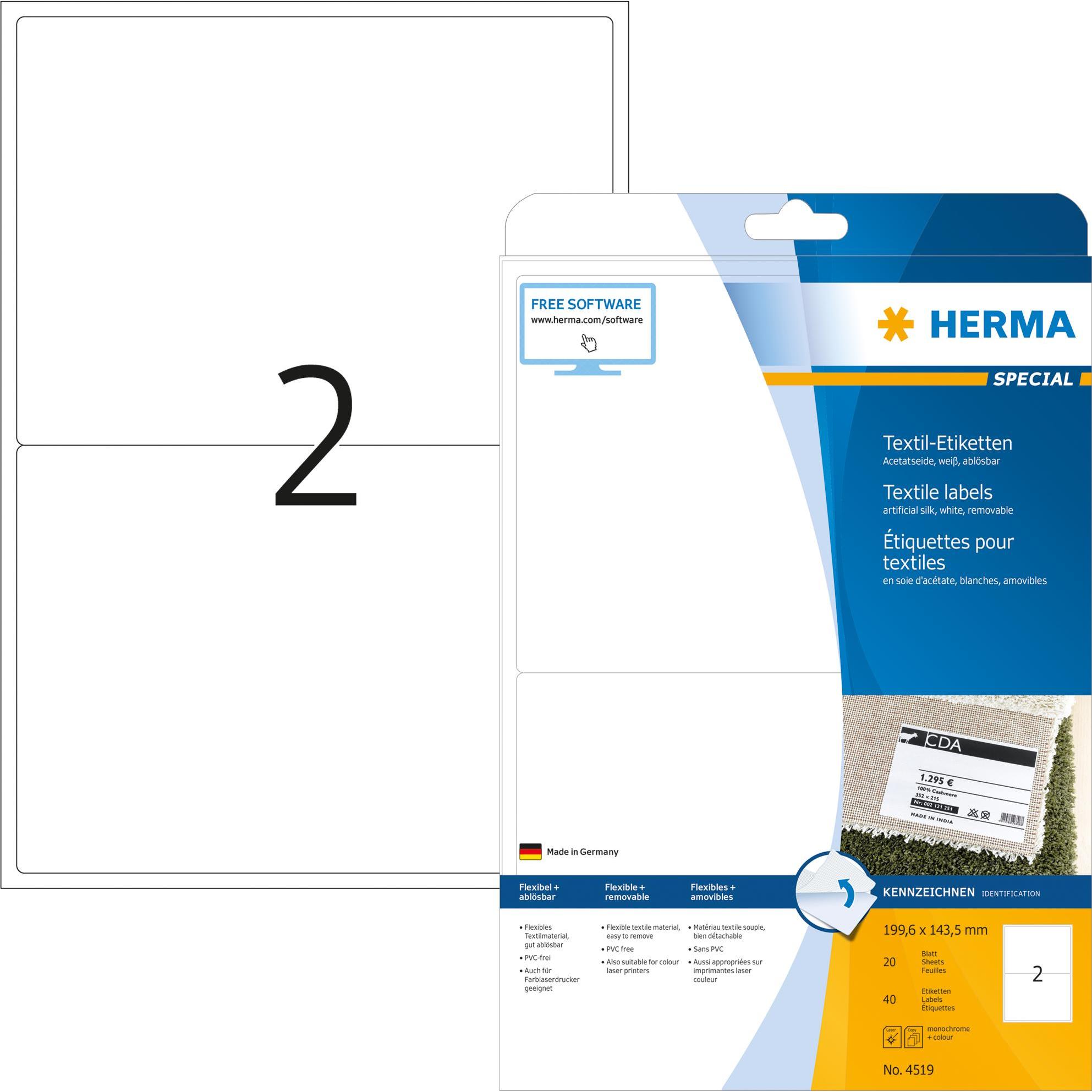 Herma, Etiketten, Special