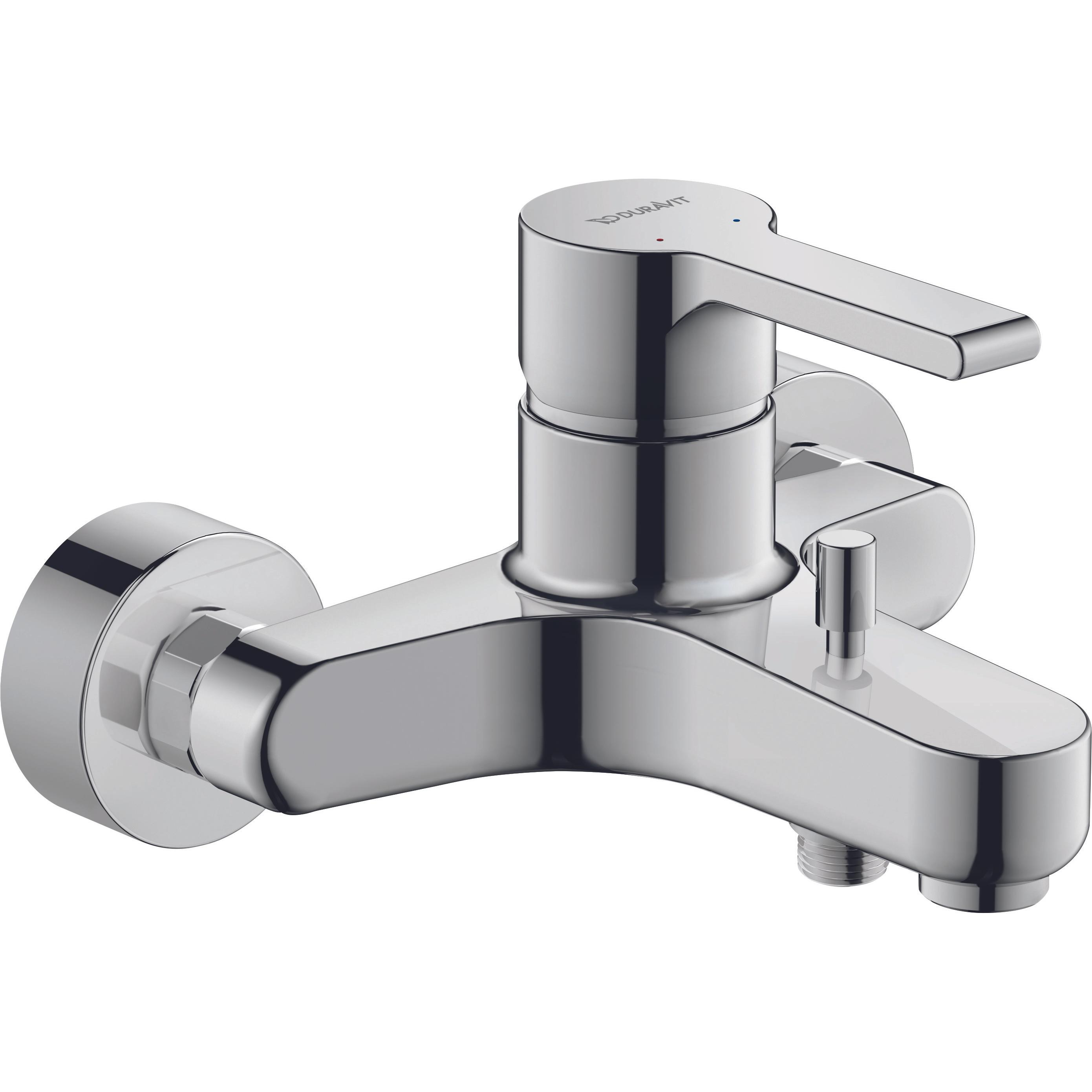 Duravit, Badarmatur, Einhebel-Wannenmischer B.2 Aufputz chrom