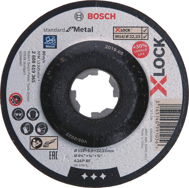 Produktbild Bosch Professional Zubehör PRO Metal Schruppscheibe, 115 x 6 x 22,23 mm
