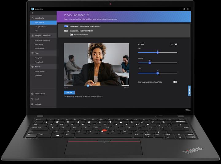 Actual product image Lenovo ThinkPad T14s Gen 4 (14", Intel Core i7-1355U, 16 GB, 512 GB, DE)