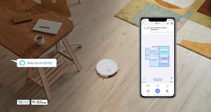 Productafbeelding EZVIZ RS2 Robot Vacuum & Mop Combo (Stofzuigrobot)